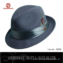 Sombrero de fedora de fieltro de alta calidad para la venta al por mayor